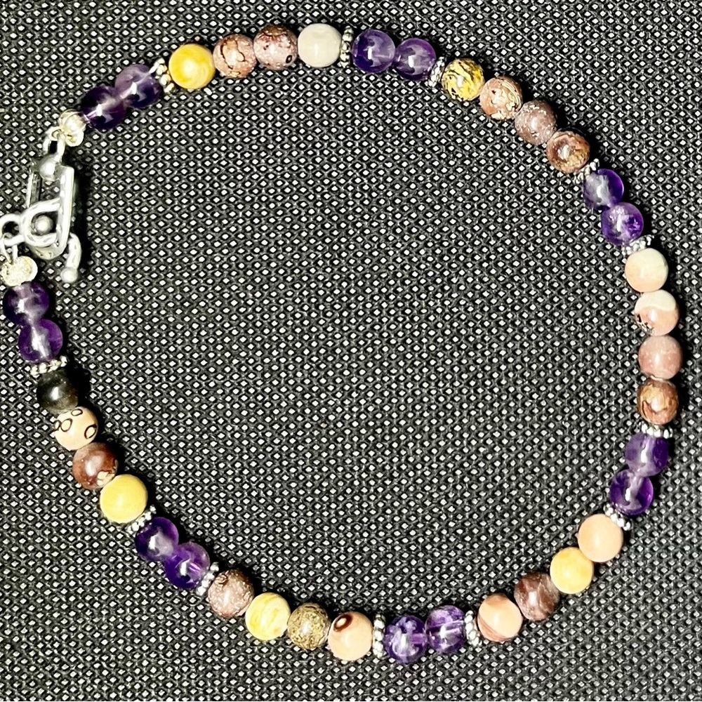 Hand-crafted, one of a kind ankle bracelet.